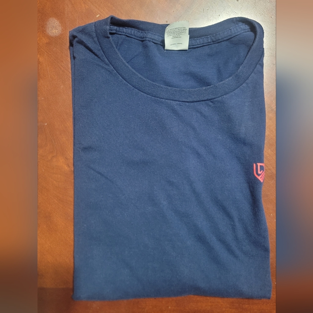 Hanes ForgeNow Navy Crew Neck Sz Large